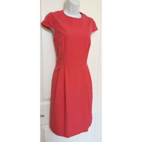 Marc New York peach coral Sheath dress cap sleeve Size s - Picture 8 of 13
